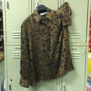 Coldwater Creek Shiny Cooper Top